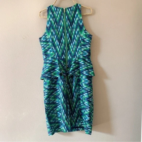 Milly of New York Thea Peplum Waist Sheath Dress - Picture 9 of 9